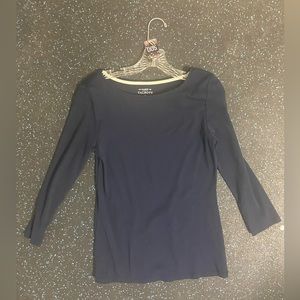 Talbots tee-sz small-navy